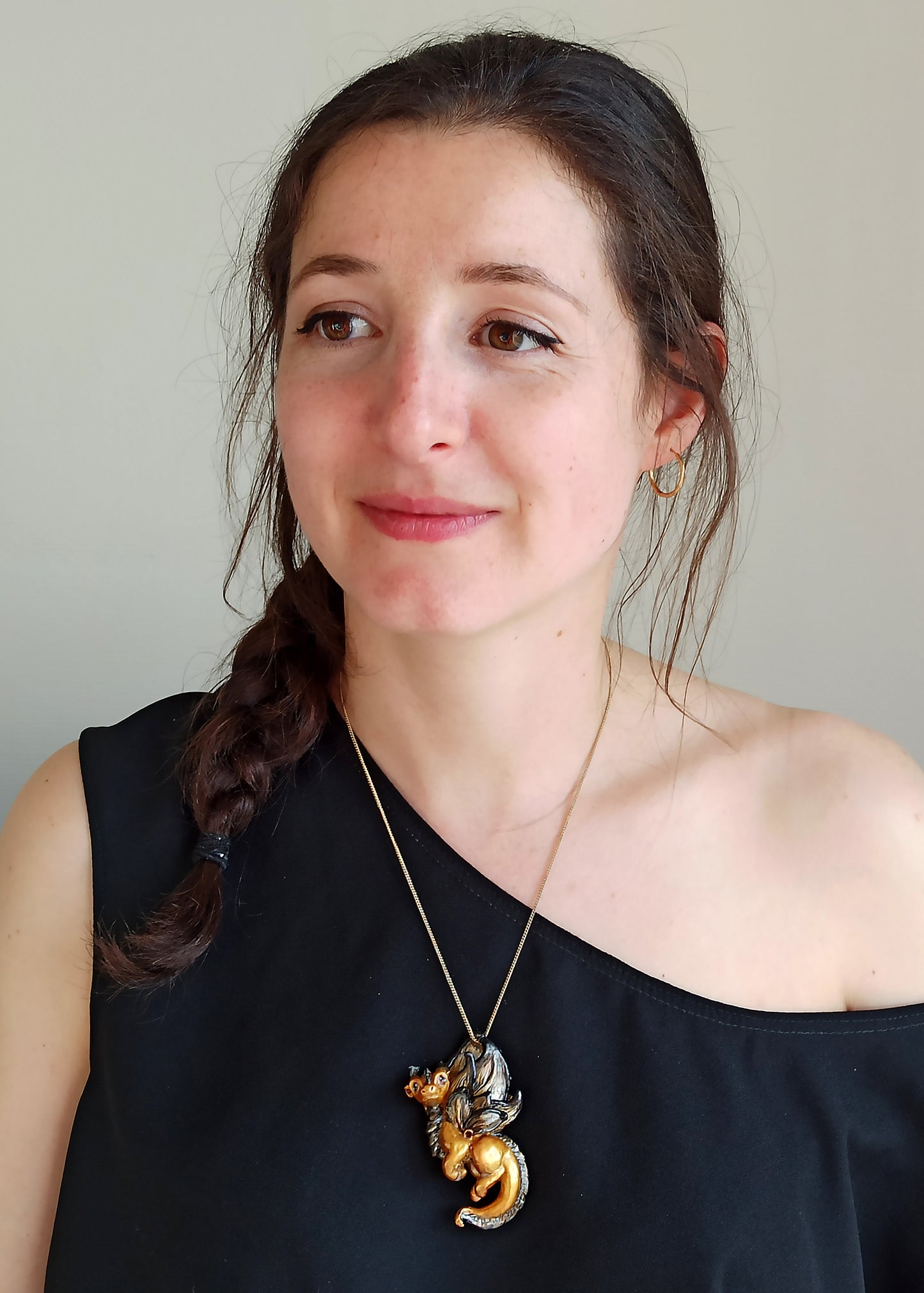 Pendentifs et Aimants de Mini Dragons aux Ailes Feuillues version 1