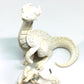 Unpainted sitting down dragon figurine to customize