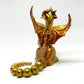 Light gold unique figurine with moveable tail