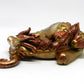 Sleeping golden dragon unique figurine