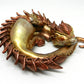 Sleeping golden dragon unique figurine