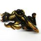 Black and gold dragon unique figurine