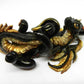 Black and gold dragon unique figurine