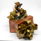 Black and gold dragon in gift box unique figurine