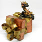 Black and gold dragon in gift box unique figurine