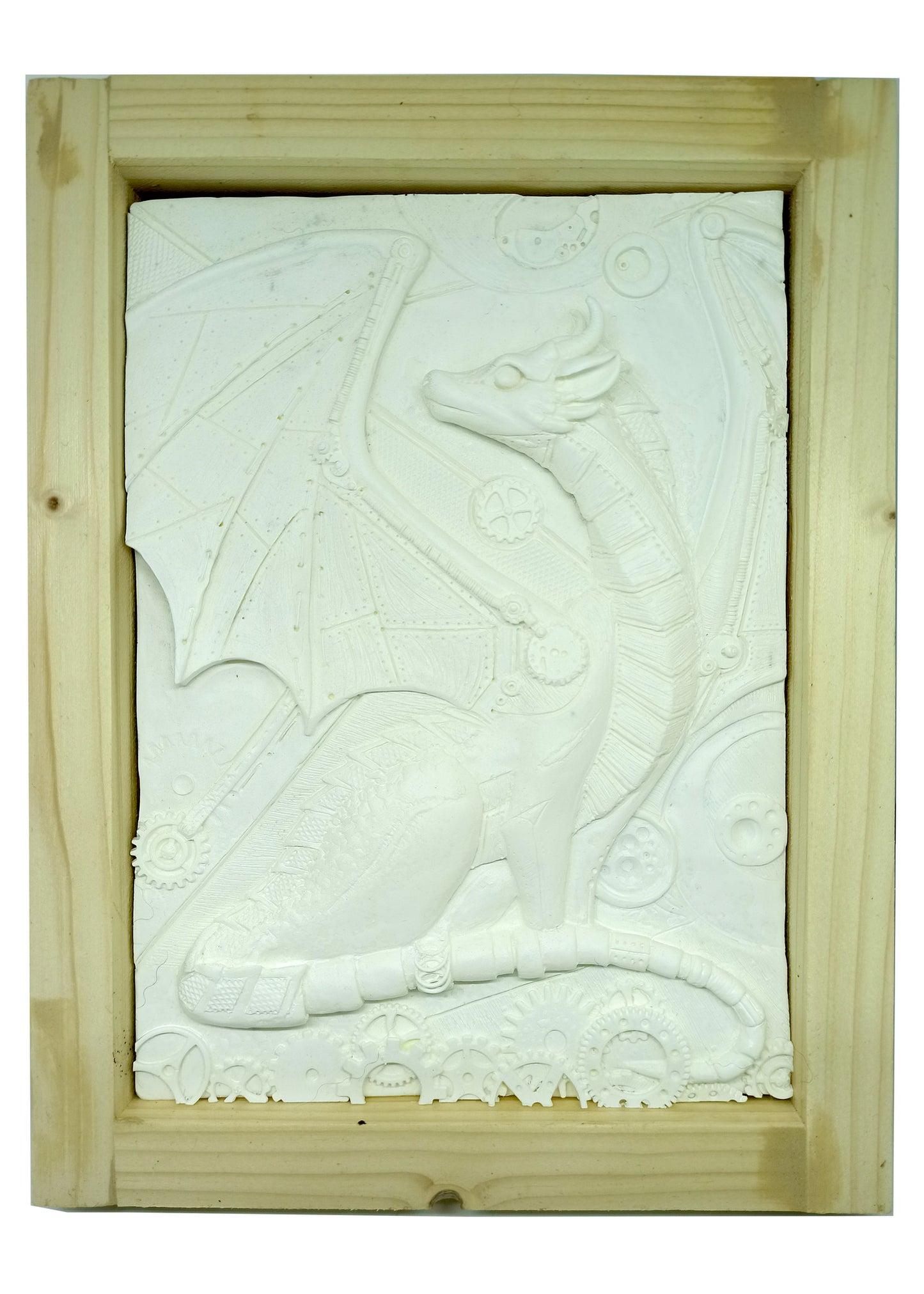 Unpainted Bas-relief steampunk to customize