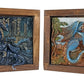 Famille de dragons en bas relief