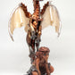 Woman and dragon unique figurine
