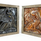 Bas-relief Steampunk dragon