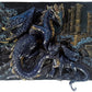Famille de dragons en bas relief