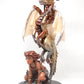 Woman and dragon unique figurine