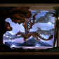 Cadre lumineux d'un dragon volant