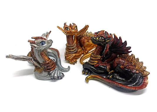 Figurine of a dragon laying down