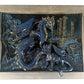 Famille de dragons en bas relief